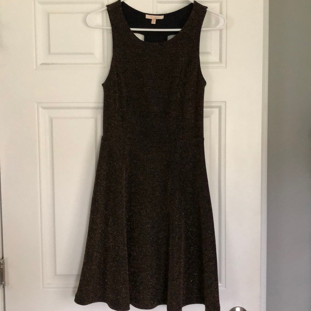 Black and gold dress